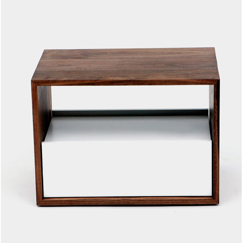THN 24'' W Solid Wood Nightstand, White