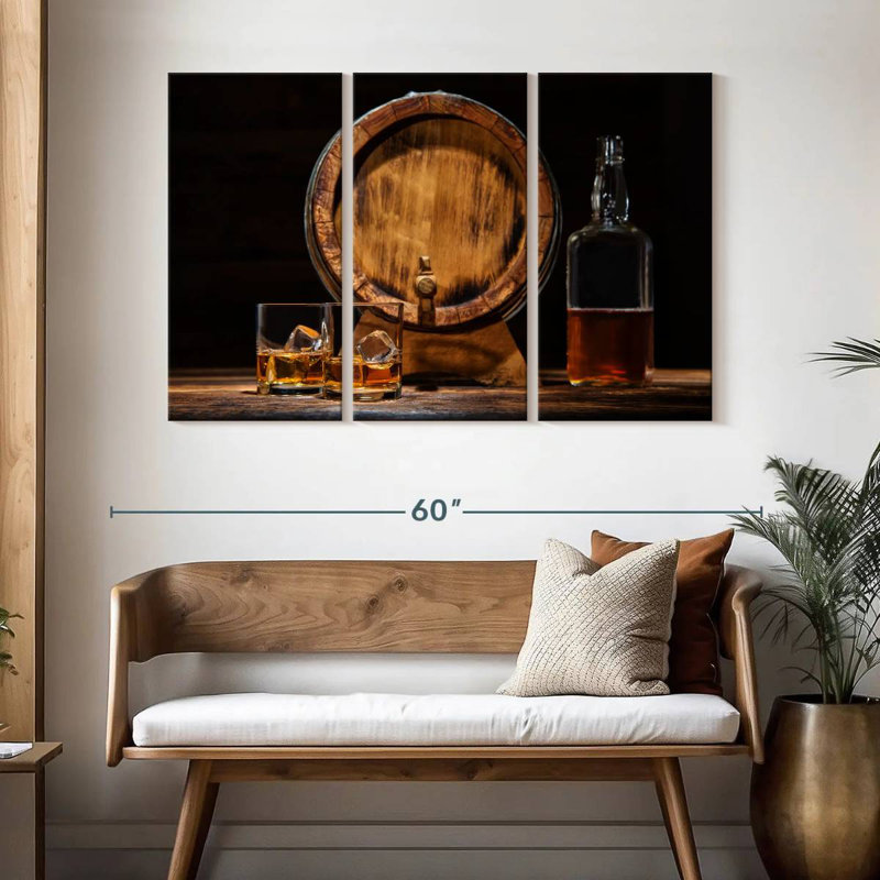 Yarlin Good Age Whiskey, 32" H x 50" W