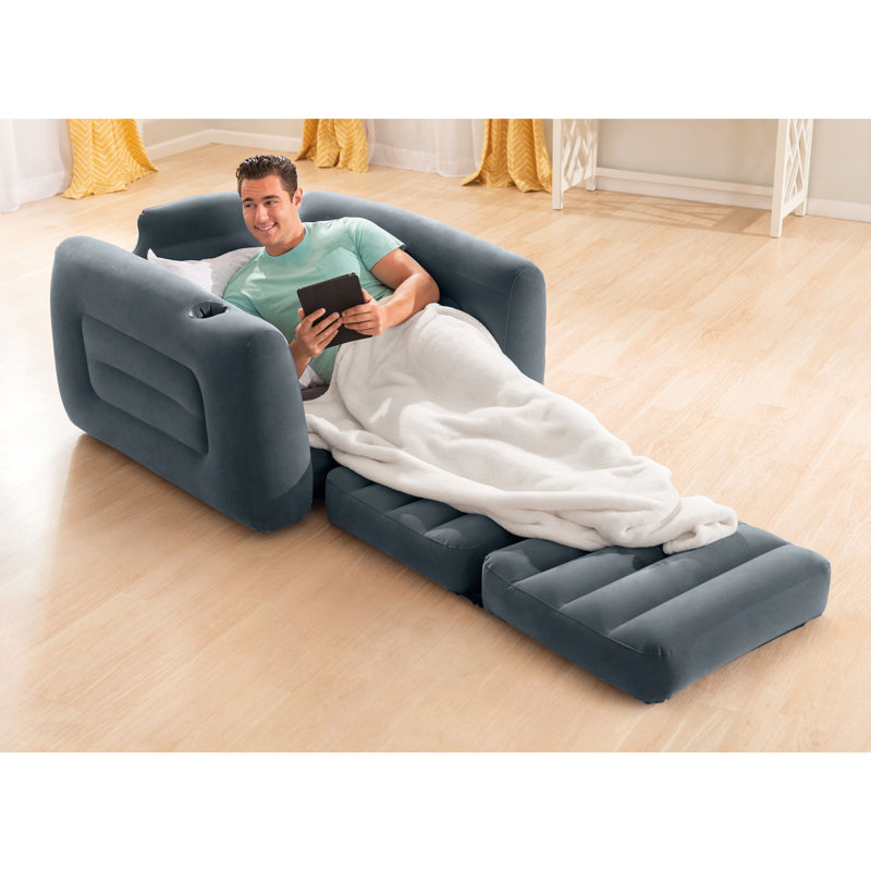 Canapé-lit gonflable avec matelas pneumatique simple 46 po Intex