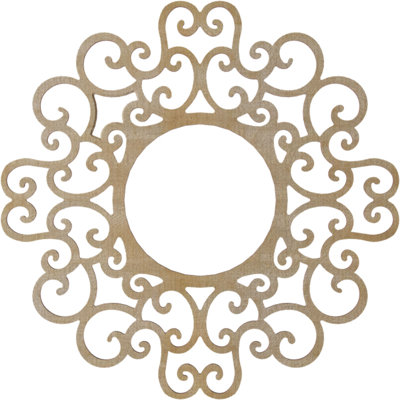 Médaillon de plafond 18 po x 18 po x 6 7/8 po x P 3/8 po Reims
