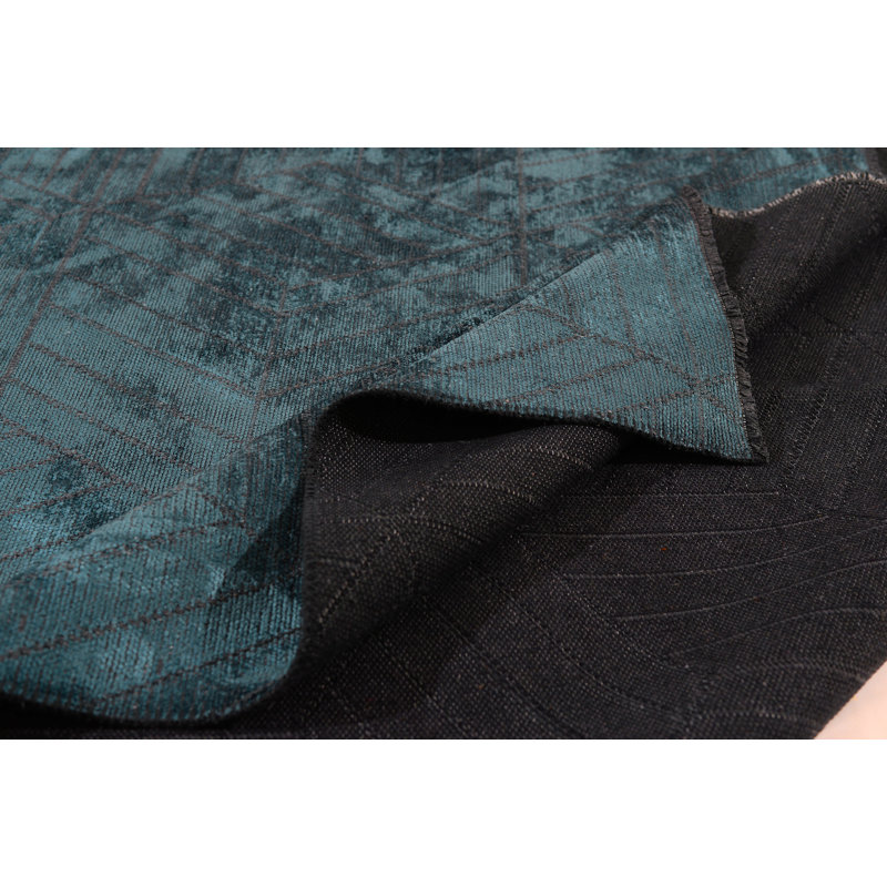 Rapture Area Rug in Teal/Blue, Rectangle 7'10" x 11'2"