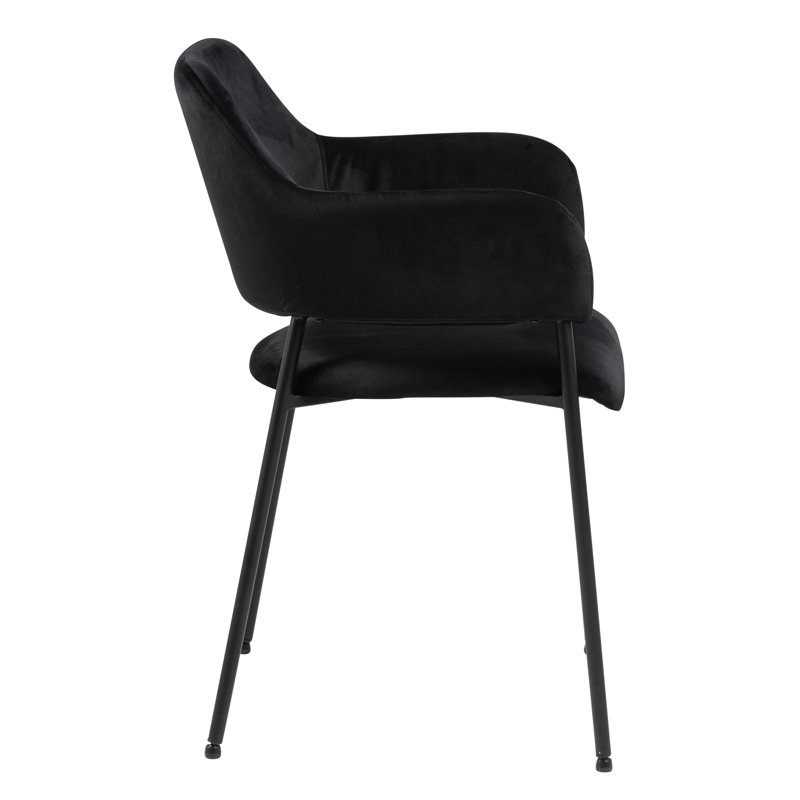 Clasien 48.5cm H Upholstered Armchair in Black