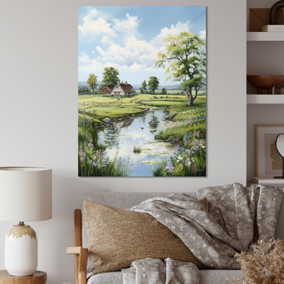 Art mural sur toile de ferme, impression de charme champêtre rustique - Charme de ferme relaxant I