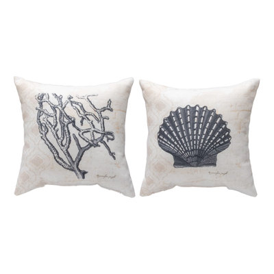 Coussin Nautical Wonder 12 po x 12 po