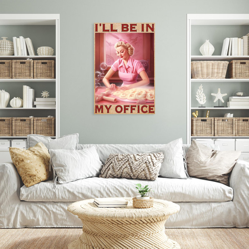 Bellanira I Ll Be In My Office, H 36 po x l 24 po x P 1,25 po