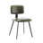 Faux Leather Dining Chair with Steel Legs-1830856907