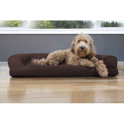 Quilted Orthopedic Bolster Sofa Pet Bed