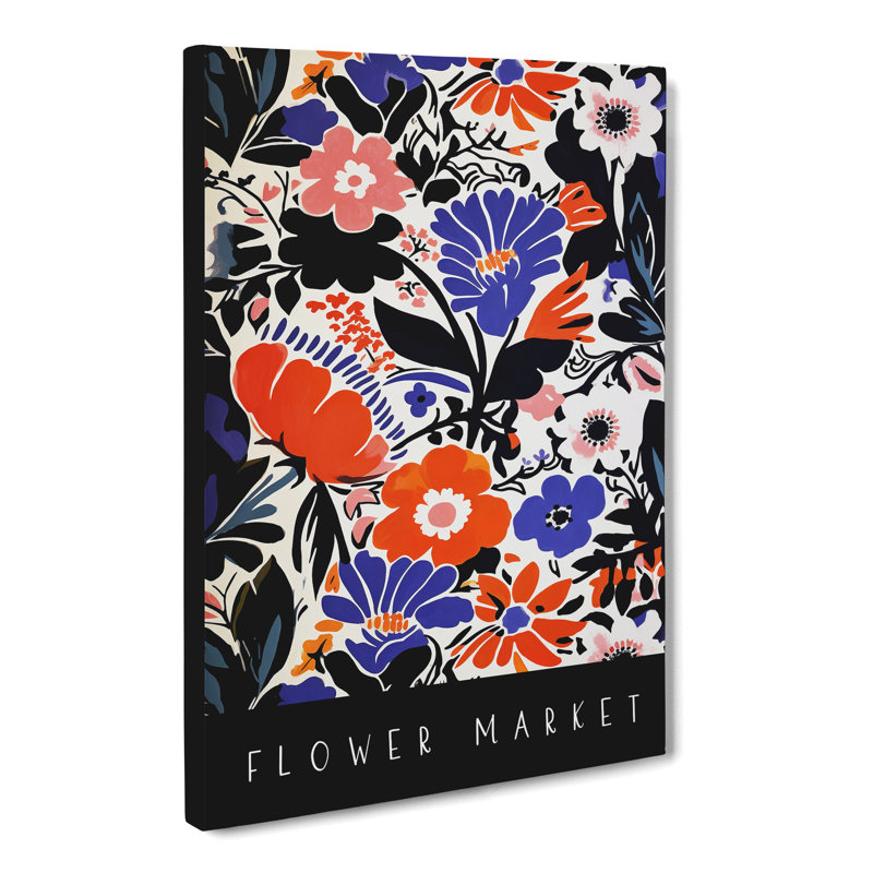 XMKTMKT-29 A Flower Market Exhibition No.4 - Wrapped Canvas Print, 50cm H x 35cm W x 3cm D