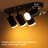 20'' 4 -Light Fixed Track Track Kit with Dimmable and Adjustable Head
