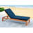 Faunce Outdoor Eucalyptus Wood Chaise Lounge , Cushion Included-1012308497-1012308590