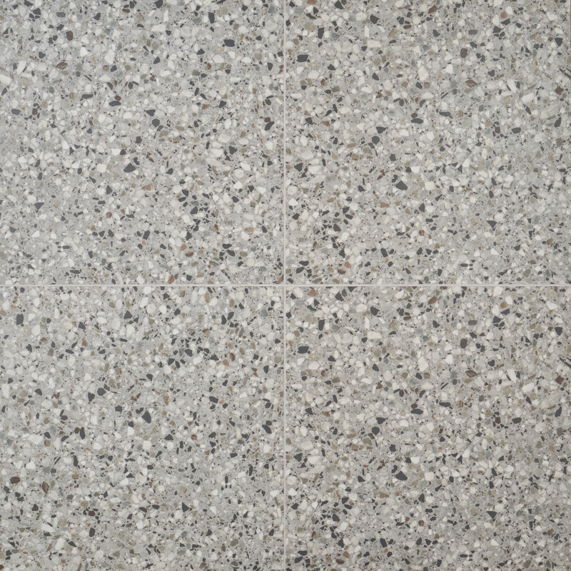 Lane 23" x 23" Porcelain Patterned Wall & Floor Tile (15.49 sq. ft. / box), Smoke Gray