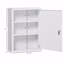 Armoire, pharmacie murale avec serrure, mur verrouillable en acier à 3 niveaux pour la salle de bain, cuisine avec 2 clés