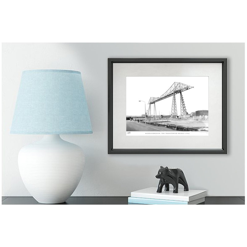 Middlesbrough, The Transporter Bridge C1965 - Single Picture Frame Print, 40cm H x 50cm W x 2.3cm D
