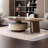 Minimalist walnut grain coffee table living room