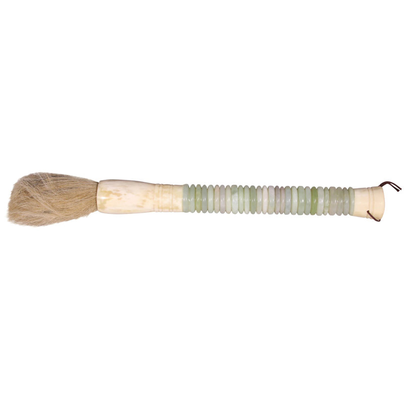 Brosse de calligraphie à disque abacus Dani, H 1,5 po x l 12 po x P 1,5 po, Ivoire