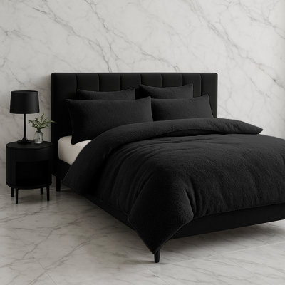 Polyester No Pattern Duvet Cover Set with Pillowcases