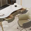 Bureau blanc avec 3 tiroirs blanc et gris-744929615