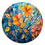 Mosaïque colorée I - Art abstrait rond en métal-109671528