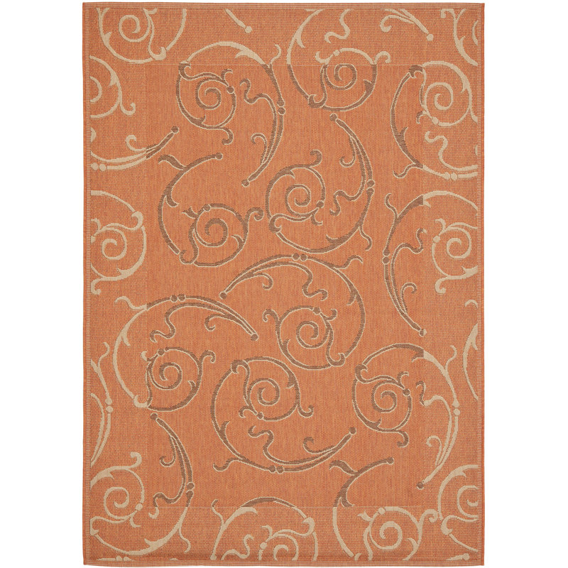 Herefordshire Performance Floral Indoor/Outdoor Area Rug, Rectangle 6'7" x 9'6"