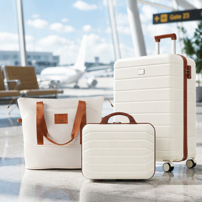Ensemble de valises rigides 6 pièces avec serrure TSA Travelpro Max, ensemble de valise à roulettes 14/20/24/28 pouces avec sac de voyage extensible et trousse de toilette imperméable, poignée réglable, convient aux vacances de voyage / voyages d'affaires / vie sur le Campus