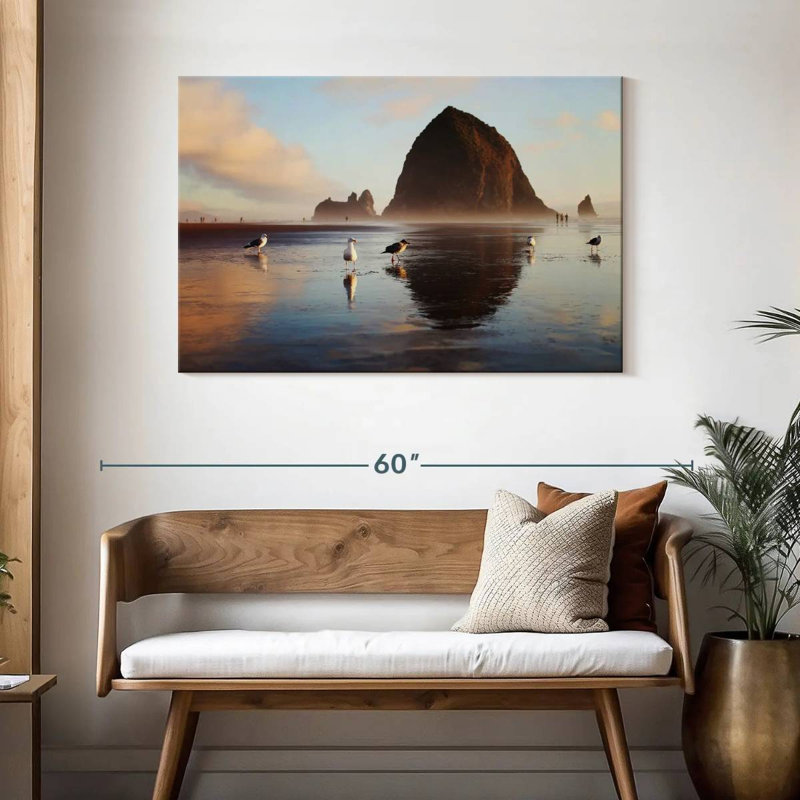 Gillard Haystack Rock Seagulls, 30" H x 45" W