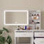 Bureau de coiffeuse avec miroir et lumières