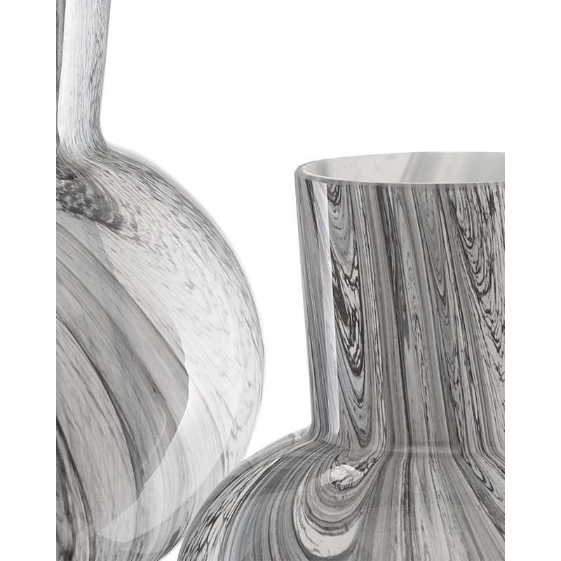 Stormy Sky Handmade Glass Table Vase