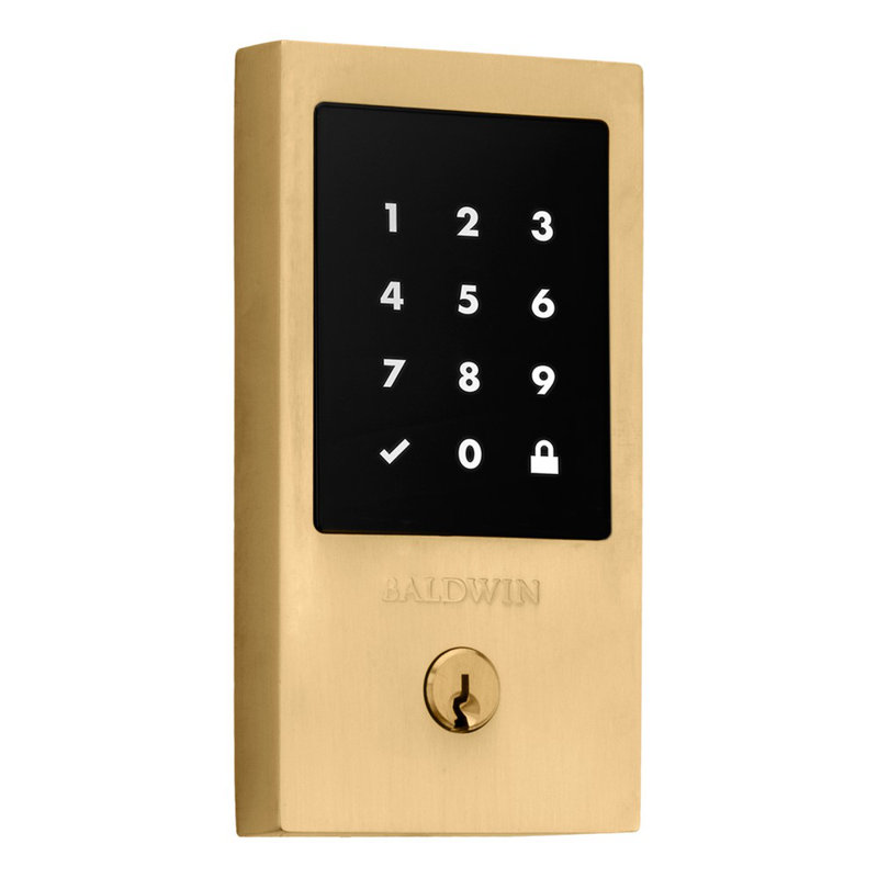 Minneapolis Touchscreen Z-Wave Deadbolt, Brass