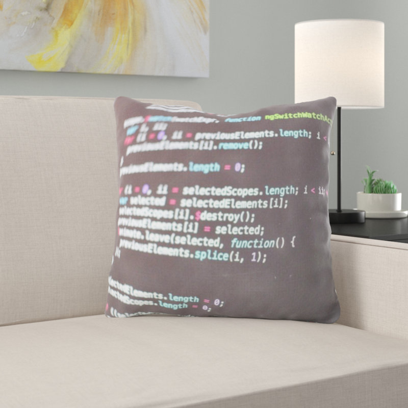 Coussin décoratif à code