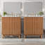 Spacious Vanity Cabinet And Sink, 59.8 Inch Wood Mdf Modern Bathroom