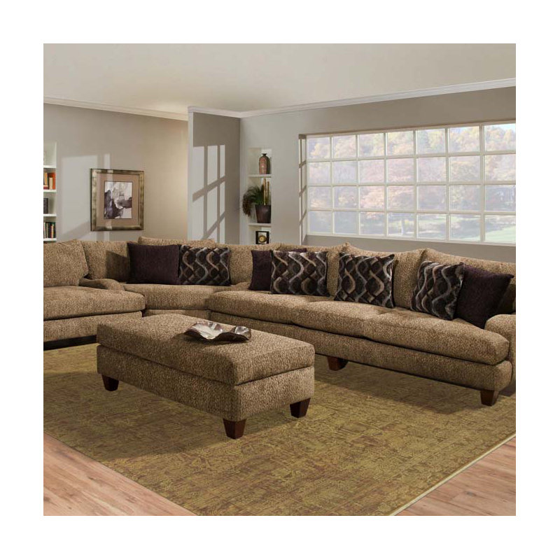 Kohinoor Wool Geometric Area Rug in Orange, 2' x 3'