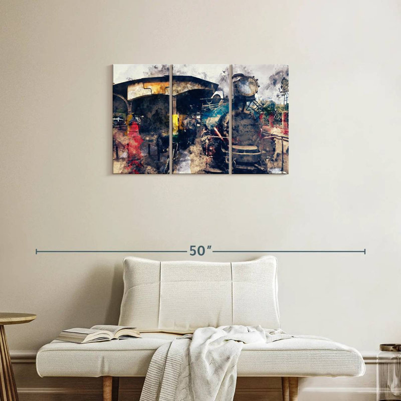 Mehar Steam Train, 20" H x 33" W