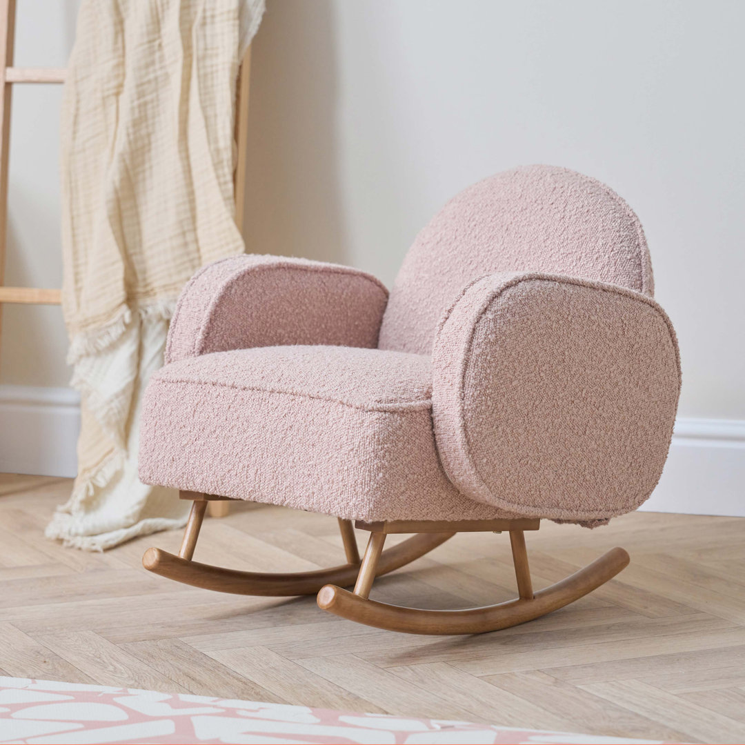 Micah Mini Me Children's Rocking Chair Boucle Blush