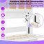 Lit escamotable UnaAlano avec armoire de rangement et bureau intégré, lit escamotable mural, ports USB intégrés et éclairage DEL, grand-694938992