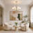 Abbiney 6-Light Dimmable Candle Style Chandelier with Adjustable Height