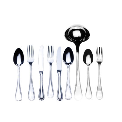 Ensemble de couverts Boheme avec couteaux H / H - 39 pièces - Acier inoxydable
