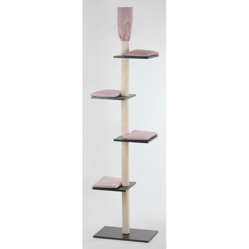 Elsie 260cm H Cat Tree, Pink/Anthracite