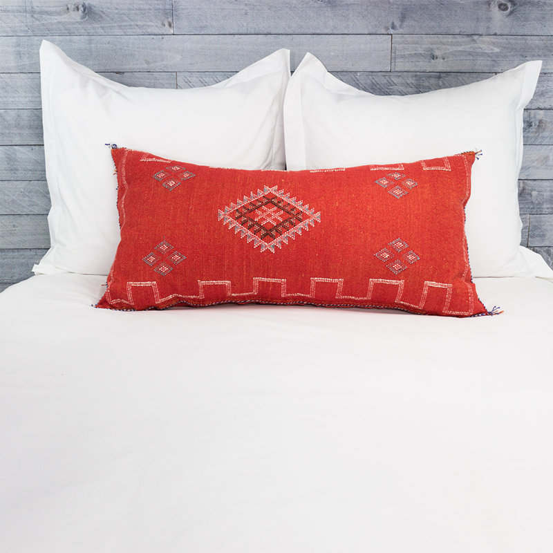 Housse de coussin Atlas, Géométrique rouge 2