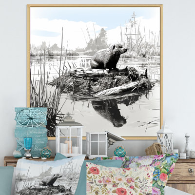 Gray Lake Bliss - animaux, art mural