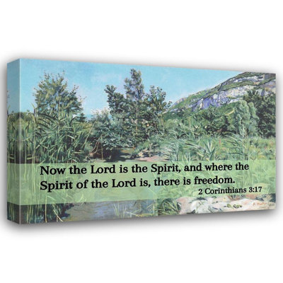 ArtsyQuotes Art: Bible Verse Citation 2 Corinthiens 3: 17, Ferdinand Hodler, Au pied de la Salève