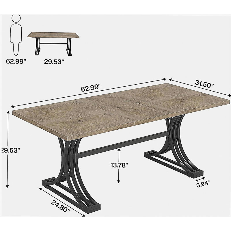 Poste de travail spacieux, bureau d'ordinateur classique, bureau de direction luxueux