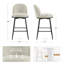 Tabouret de comptoir pivotant rembourré 26 po Aura-1472292382-1472525230