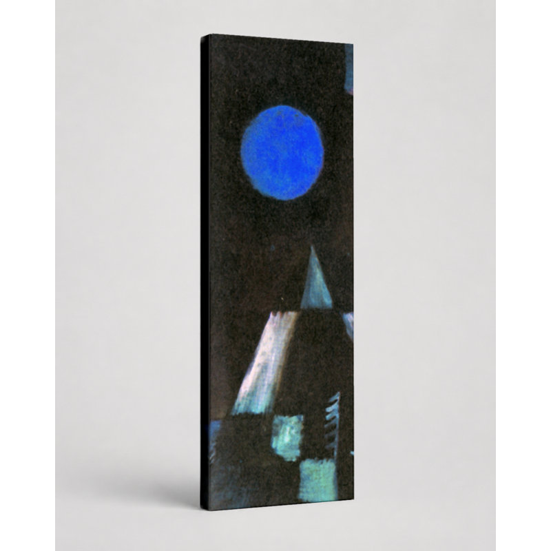 «Blue Night Landscape - Tall», art mural sur toile, 10" W x 30" H