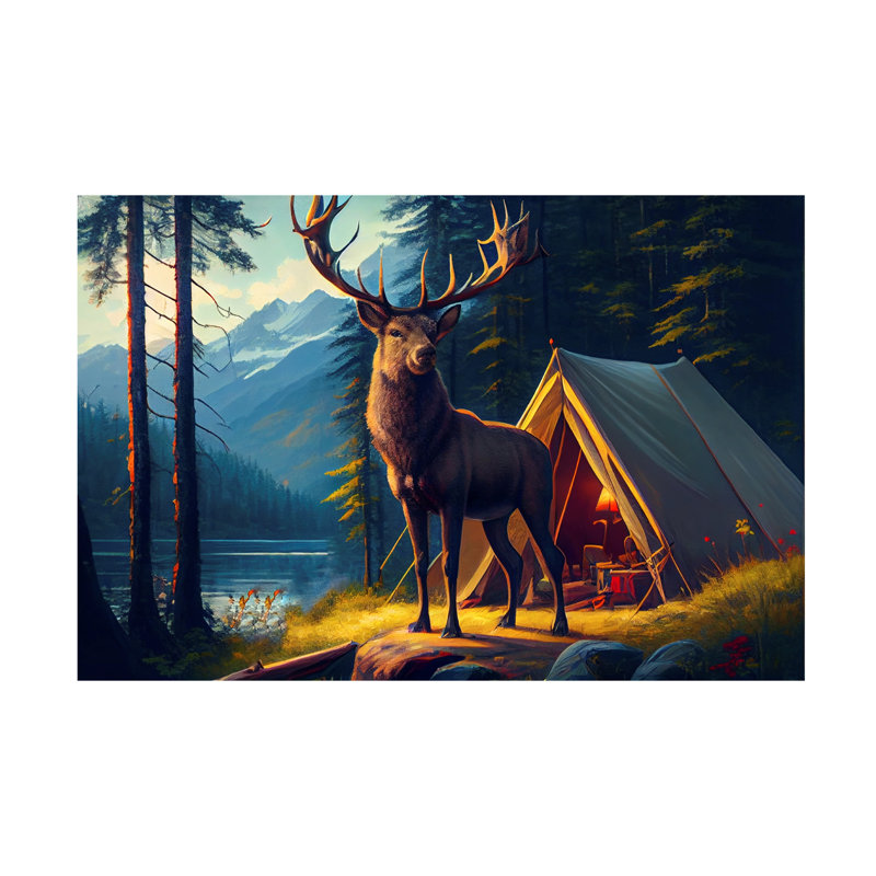 Art sur toile Sasha Deer, H 22 po x l 32 po
