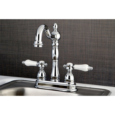 Kingston Brass Bel-Air Two-Handle 2-Hole Deck Mount Bar Faucet