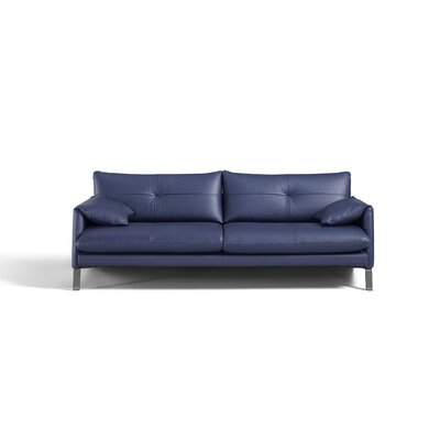 Orren Ellis Cullman 86'' Leather Sofa | Wayfair