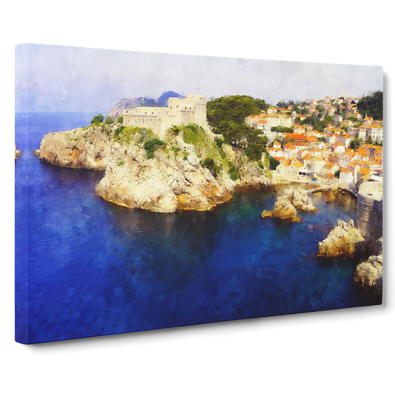 Dubrovnik in Croatia - Wrapped Canvas, 35cm H x 50cm W x 3cm D