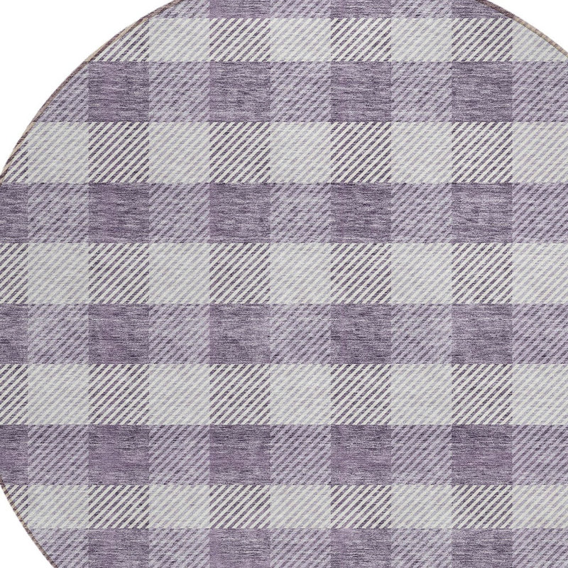 Tapis lavable rond 8 po Lavande