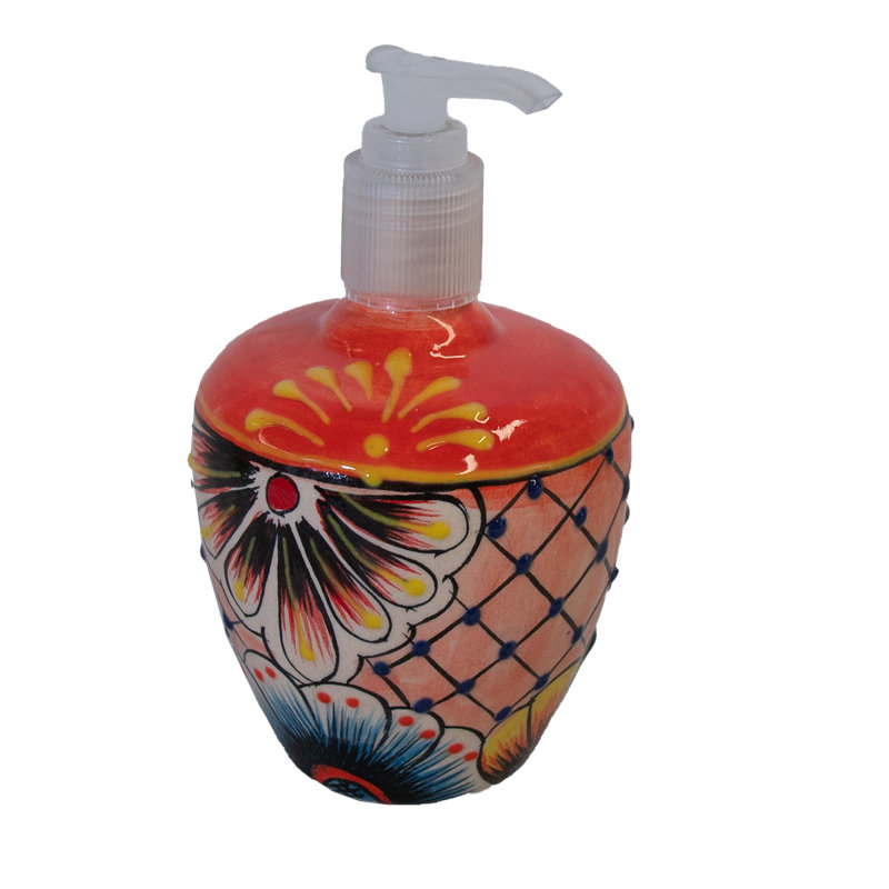 Puebla Liquid Soap Dispenser. Orange 