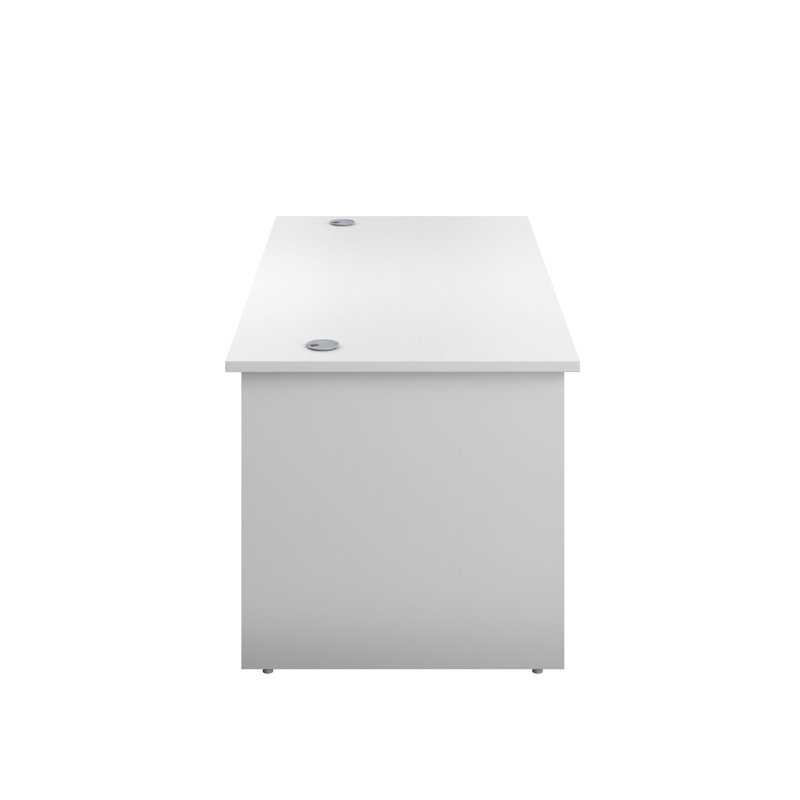 Buariki Desk Shell, White, 73cm H x 120cm W x 60cm D
